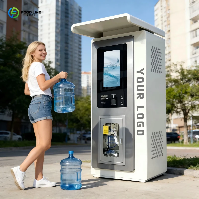 Purified Water Vending Machine, Commercial Self-service RO System with Card Reader, for School, Hospital, Office Building