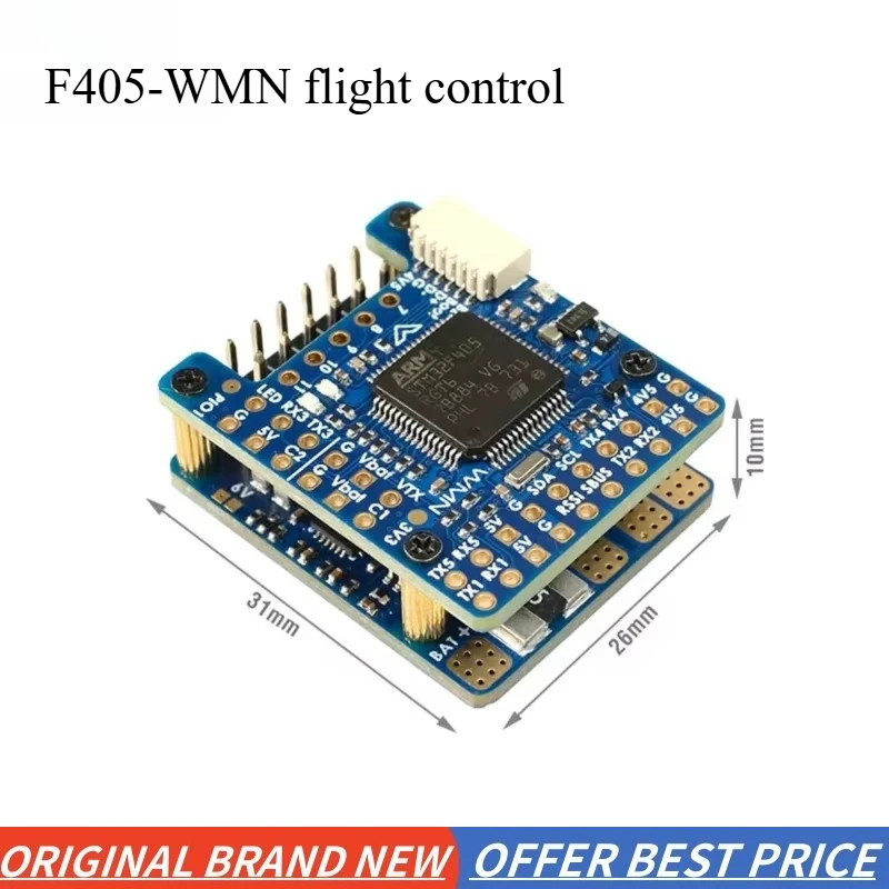 

STM32F405 F405-WMN F405 Flight Controller OSD 2-6S Black box 132A Current Sense LIPO 22X22mm for RC FPV Multirotor Airplanes