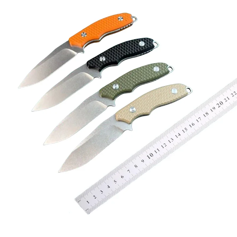 Paodin Flash Point Straight Fixed Blade Knife DC53 Blade G10 Handle Tactical Pocket Hunting Camping EDC Survival Tool Knives