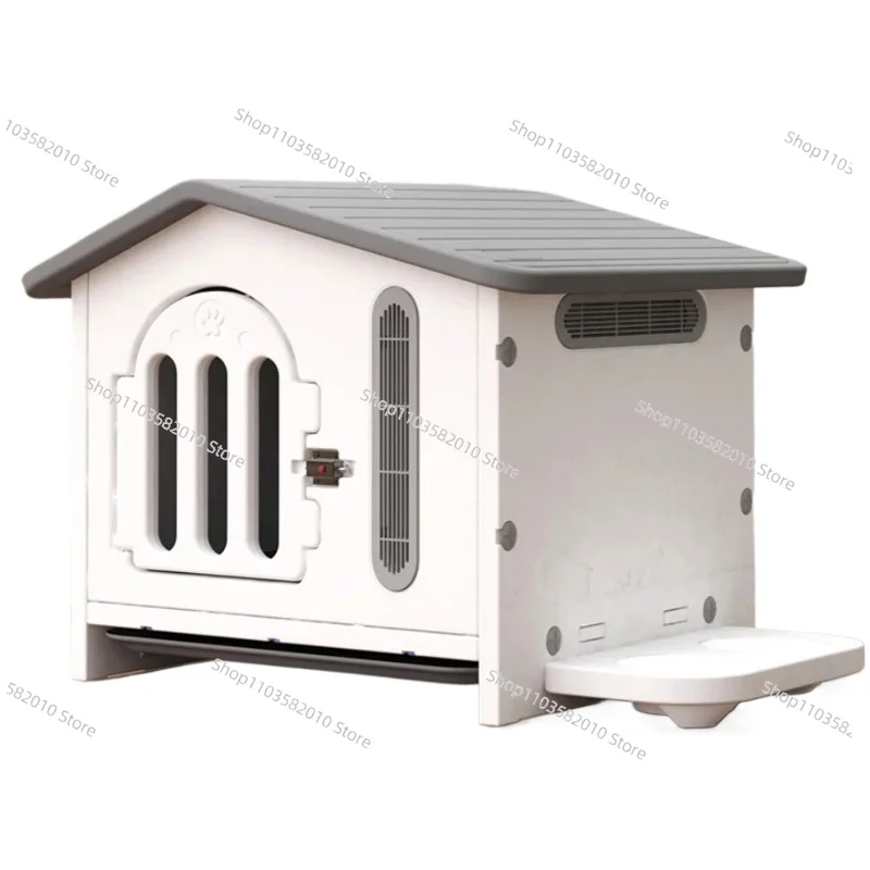 All Seasons Plastic Dog House, Indoor Outdoor Kennel Cage for Household Villa