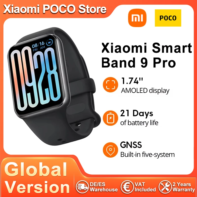 Xiaomi Smart Band 9 Pro Original Smartband 1.74 