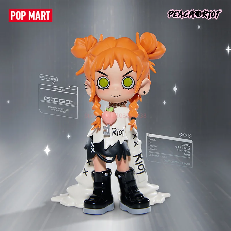 Caja ciega de la serie Pop Mart Lil Peach Riot, figura de juguete coleccionable, muñeca sorpresa de moda, regalo de Navidad para novia Bestie para niños