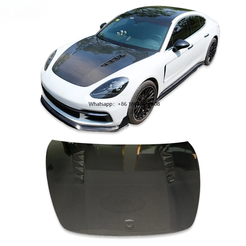 

Dry Carbon Fiber Engine Hood for Panamera 971 Modification and Upgrade of Wear Resistant Engine Hood Body Parts