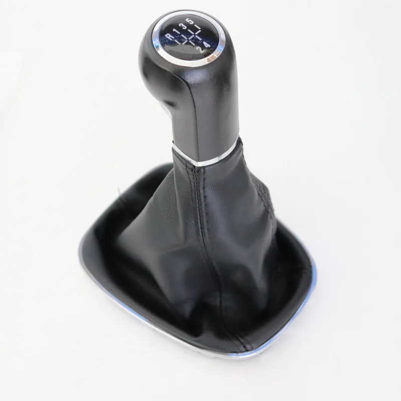 

5 6 Speed Car Gear Shift Knob Shifter Boot Cover for Opel Corsa D 2006 -2014 S07 E X15