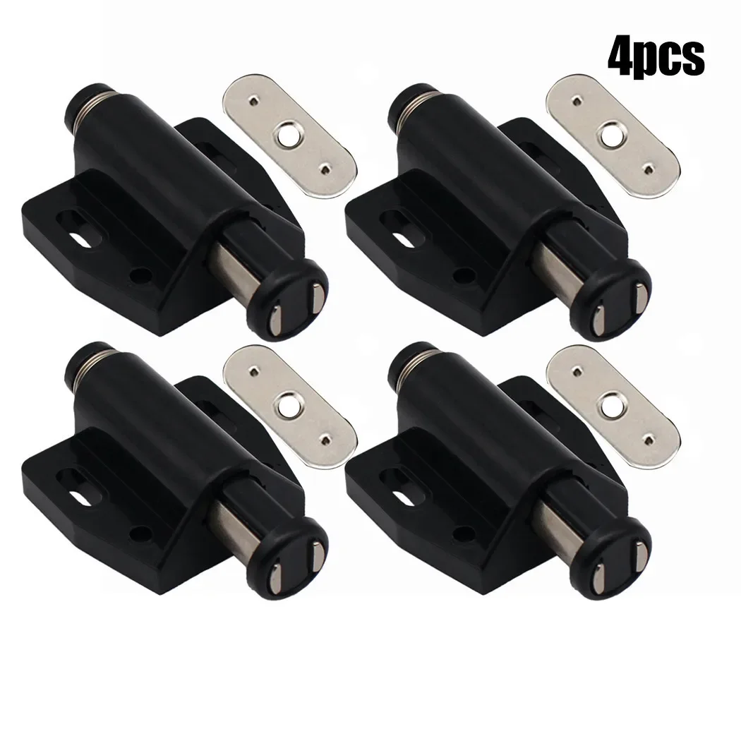 4Pcs Latch Single Magnetic Touch Push To Open Suitable For Kitchen Wardrobe Cabinets Bathroom Doors Latch Tools Accessories