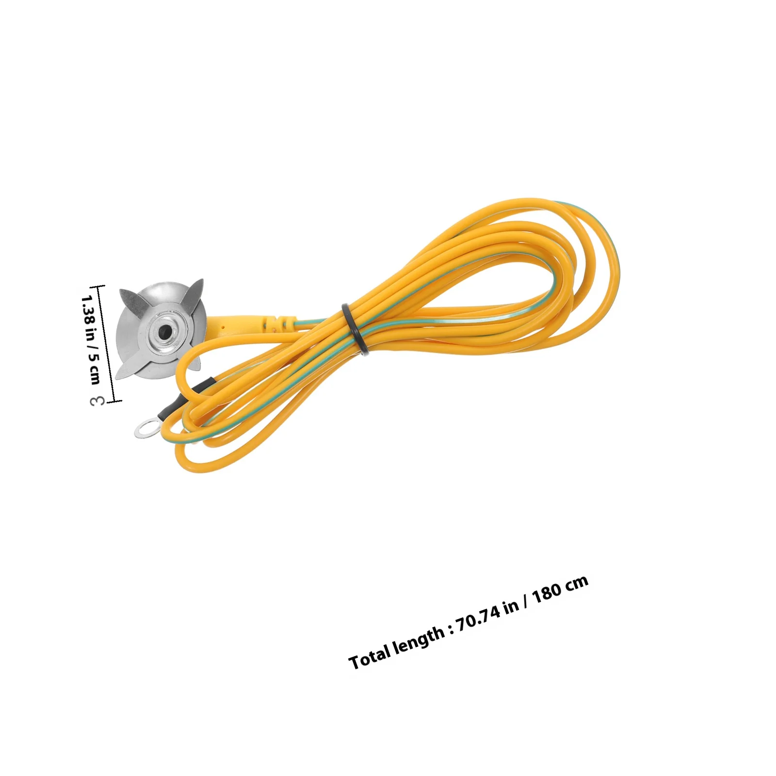 كابل تأريض مضاد للكهرباء الساكنة، قلب بلاستيكي طويل متين للمعدات الكهربائية، آمن للاستخدام المنزلي، سلك أرضي عالمي