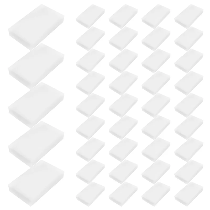 Magic Schoonmaken Sponzen Gum, Huishoudelijke Spons Gum Cleaner Schuim Schoonmaken Voor Keuken, Meubels, Auto, Leathe (50 Pack)