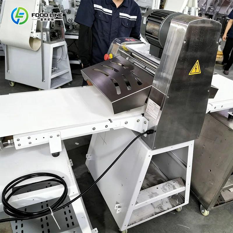

Customized Restaurant Kitchen Automatic Dough Sheeter for Pie Crust Tart Dough New Bakery Equipment