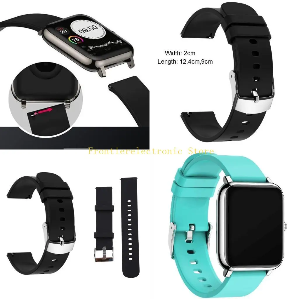 G8DB Quick Release Smartwatch Loop-Anti-scratch Soft Wristband Fashionable Bracelet Compatible for P22 2cm Comfortable Strap
