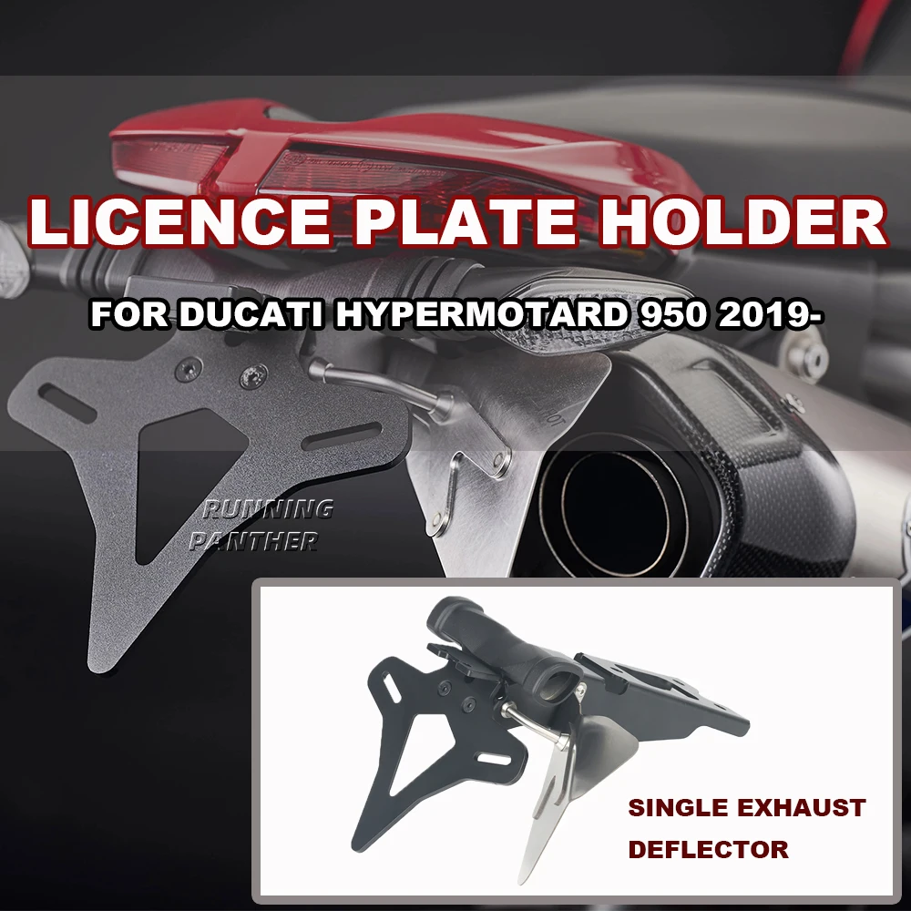 

New For Ducati Hypermotard 950 2019- Motorcycle Rear Short Tail Stock License Plate Holder Tailstock Frame Bracket