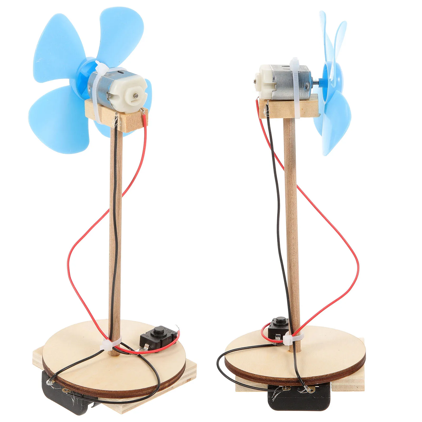 

2 Pcs Electric Fan Experimental Materials DIY Motor Handheld Kits Portable Child Mini