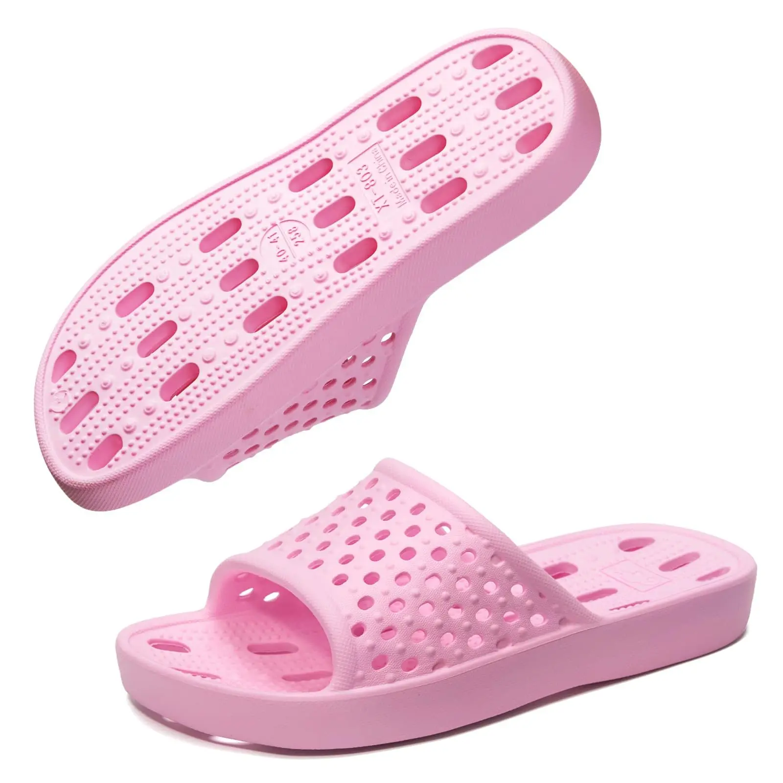 

2024 New Shower Shoes For Women Home Slippers Non-Slip Comfortable House Slippers Men Bathroom Slippers Summer Flat Ladies Shoes