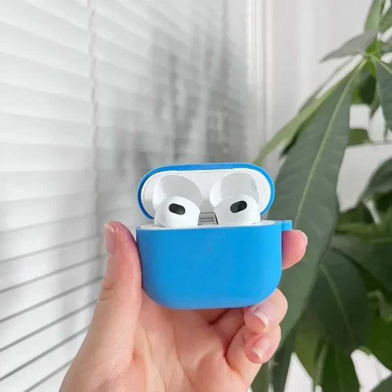 Minimalist Soft Liquid Silicone Earbuds Case For Apple AirPods 5 4 3 2 Pro 3 2 Shcokproof & Anti-Scratch Earphone Protect Cover