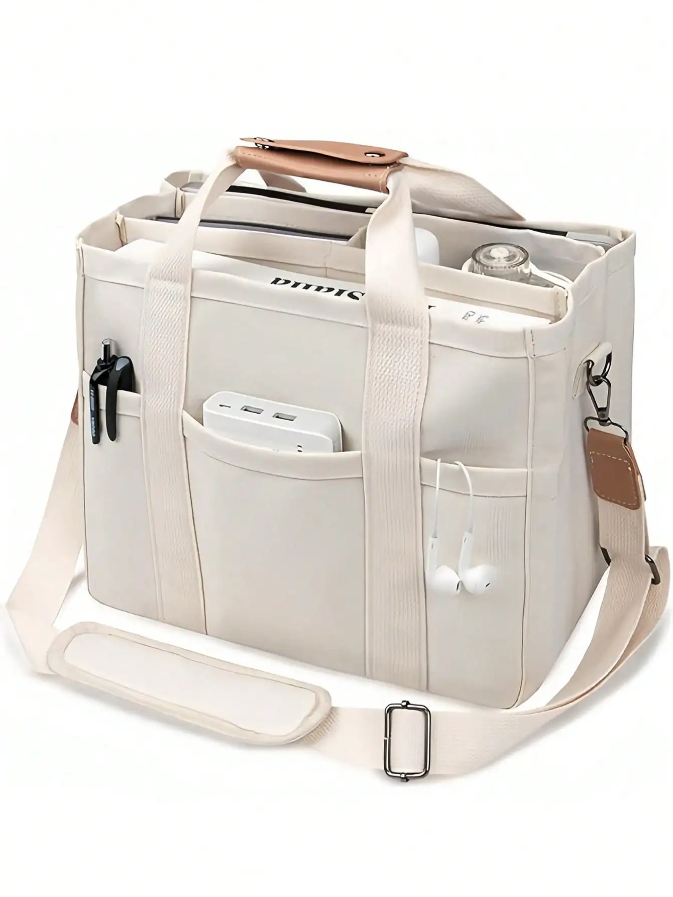 Lightweight,Business Casual Minimalist Large Capacity Top Handle Bag Double Handle For Teen Girl Women College Students,Rookies & White-Collar Workers
