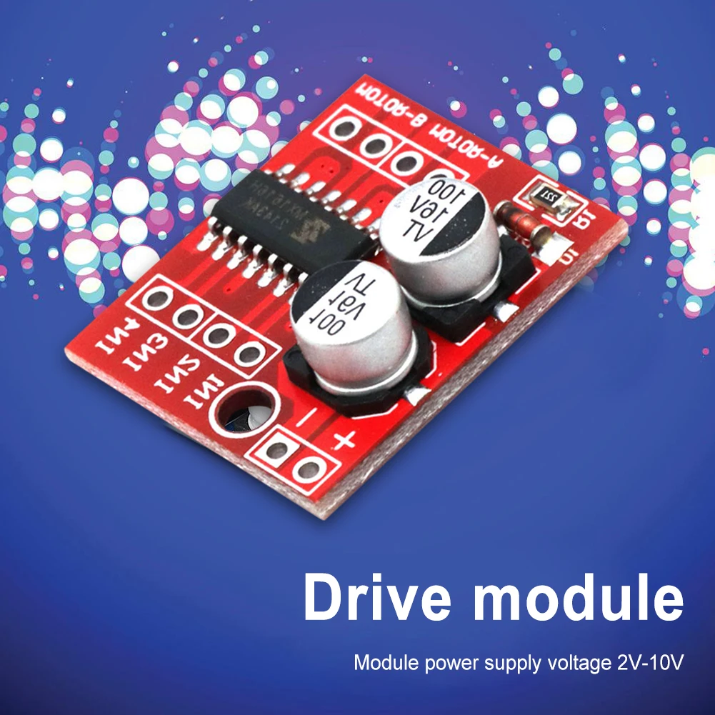 10-100PCS L298N 2-Way DC Motor Driver Module 2V-10V 1.5A 2-Way Reversing PWM Speed Dual H Bridge Stepper Motor Driver