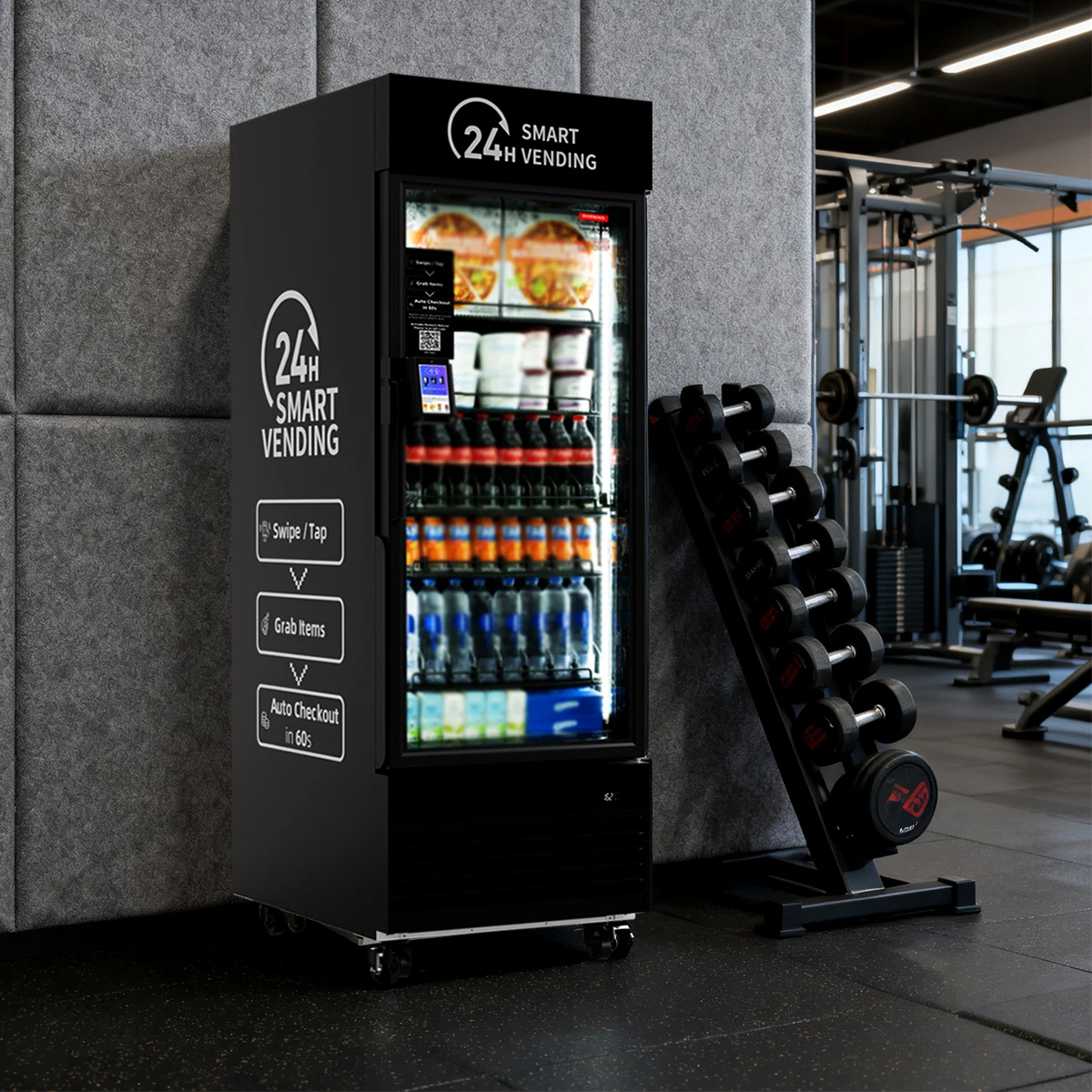 Coffee Juice Dispensing Machine Smart Fully Automatic Protein Shake Frozen AI SDK Enabled