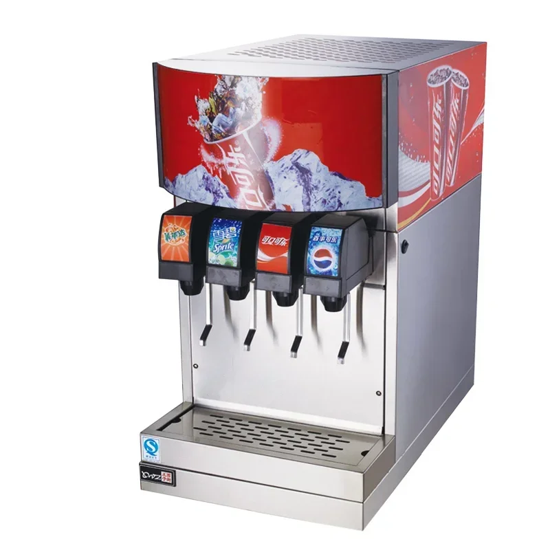4-Valve Commercial Cold Drink Dispenser for Cola & Carbonic Beverages, Western Kitchen Use