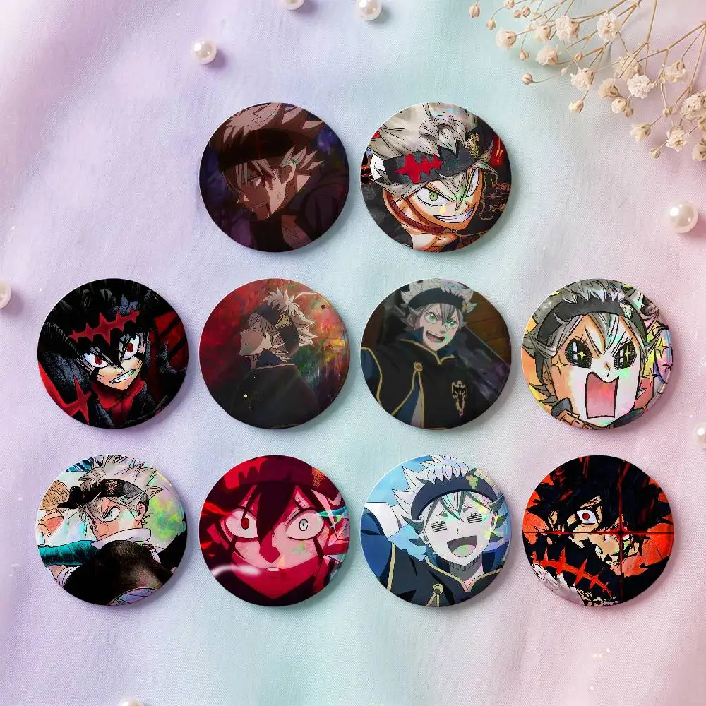 Anime Black Clover Asta Badges 25 32 44 58 75 Mm Round Cosplay Pin Bag Decor Fans Collect Friends Gifts Brooch Souvenir view 3