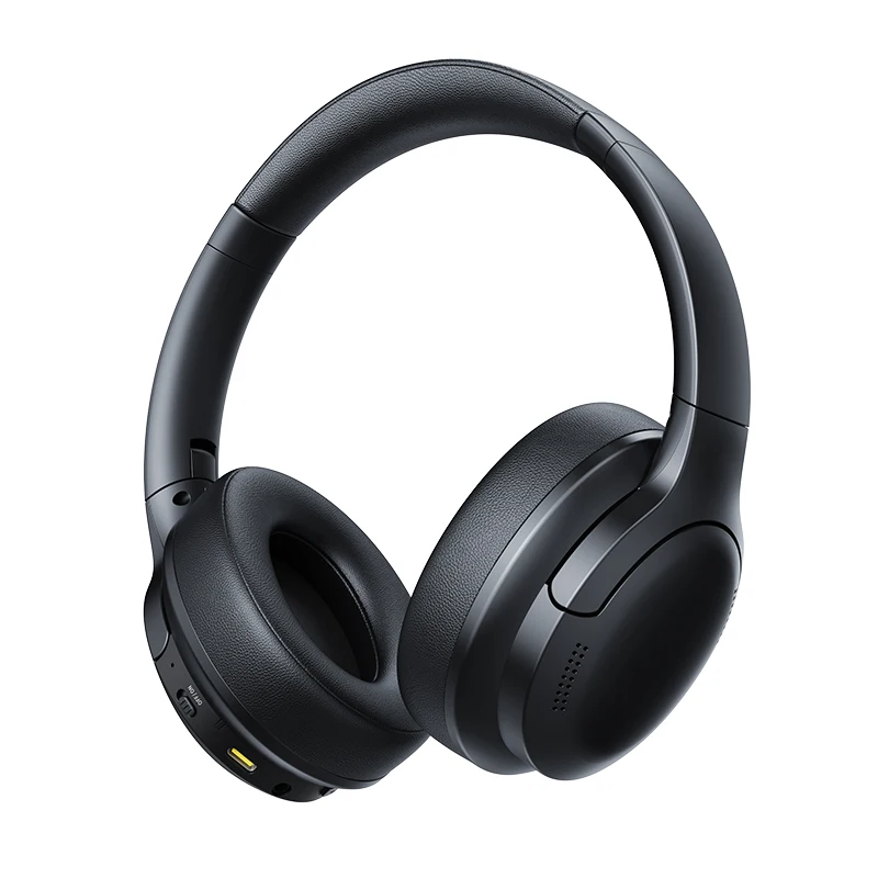 Baseus BH1 Lite Draadloze hoofdtelefoon Bluetooth 6.0 ENC Clear Call Headsets Super Bass Hit-oortelefoon 80 uur speeltijd Over-ear-headset