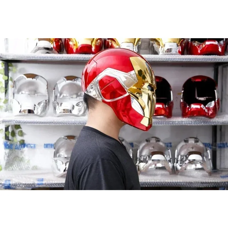 Iron Man MK85 LED Light Fully Automatic Helmet Mask Cosplay Superhero Party Costume Prop Movie Peripherals Cosplay Accessories