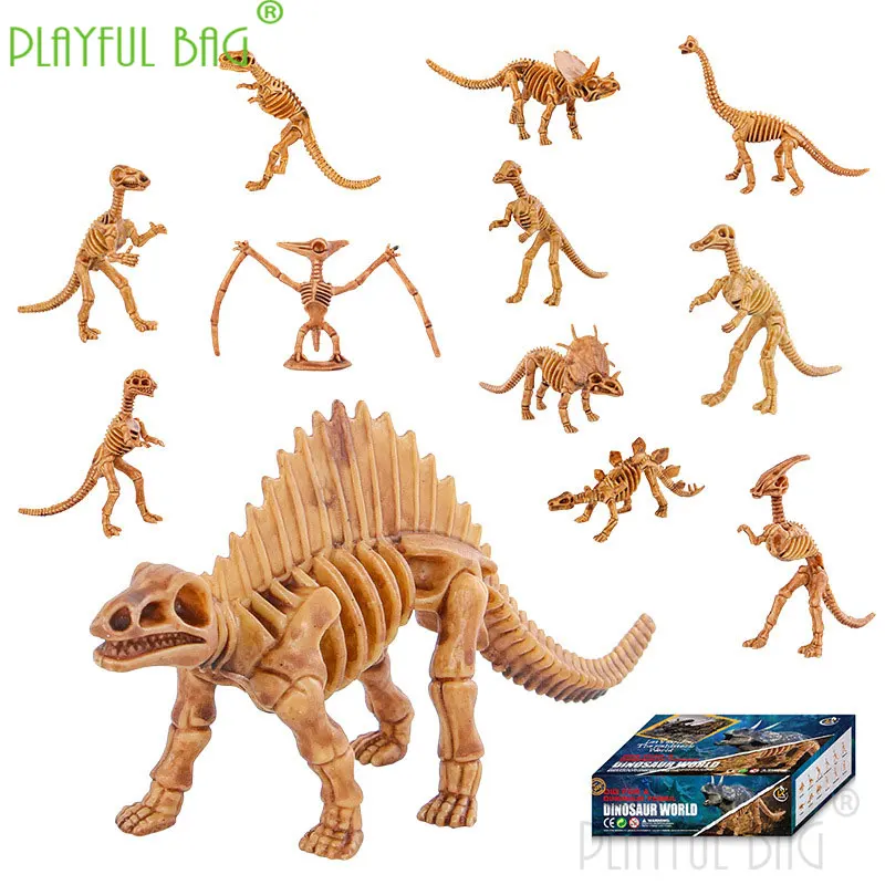 

Parent child interactive educational puzzle 3D archaeological fossil dinosaur skeleton dinosaur Model 12 children's gifts wd17