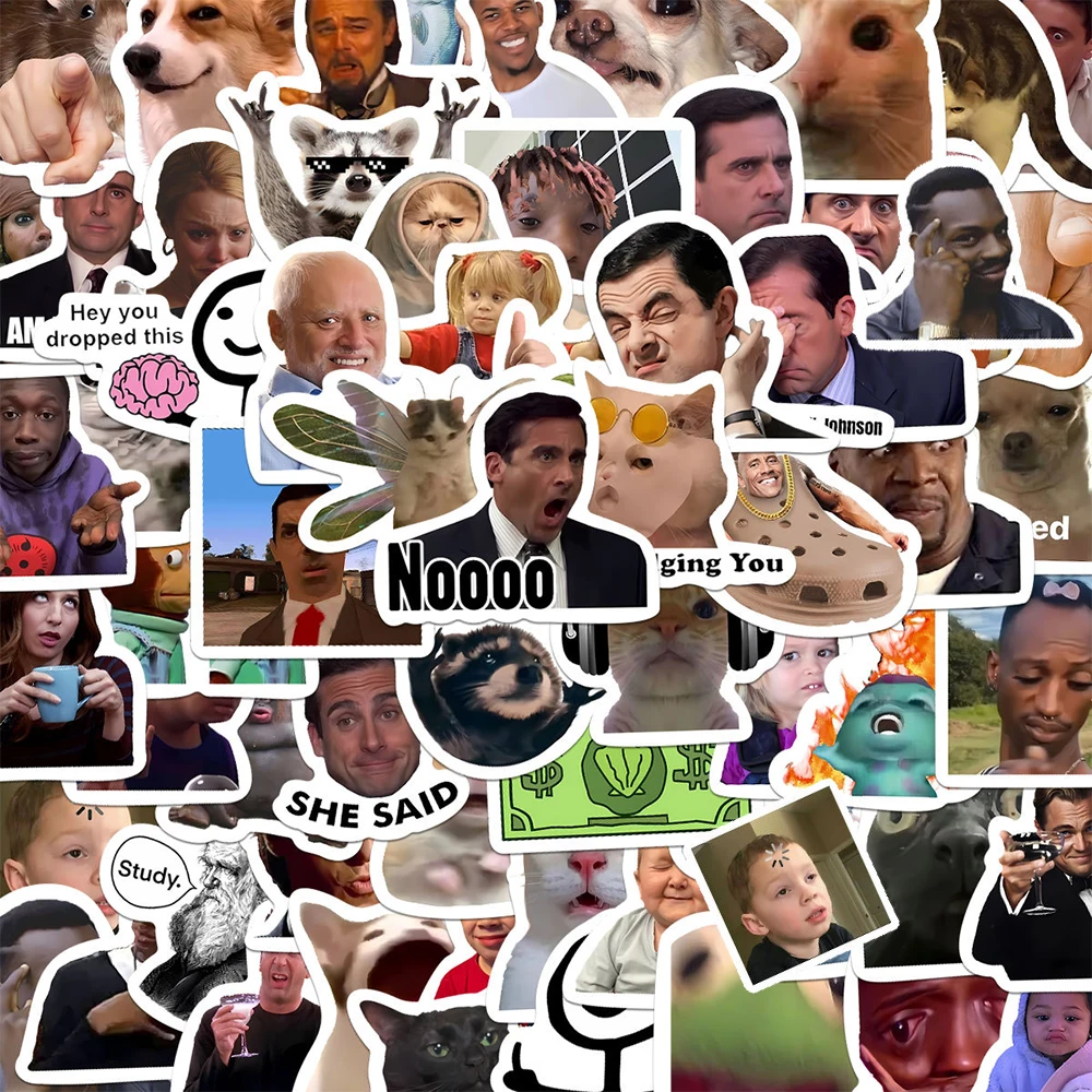 

10/30/50/100pcs Funny TV Show Meme Graffiti Stickers for Laptop Suitcase Skateboard Waterproof Cute Joke DIY Stickers Kids Toys