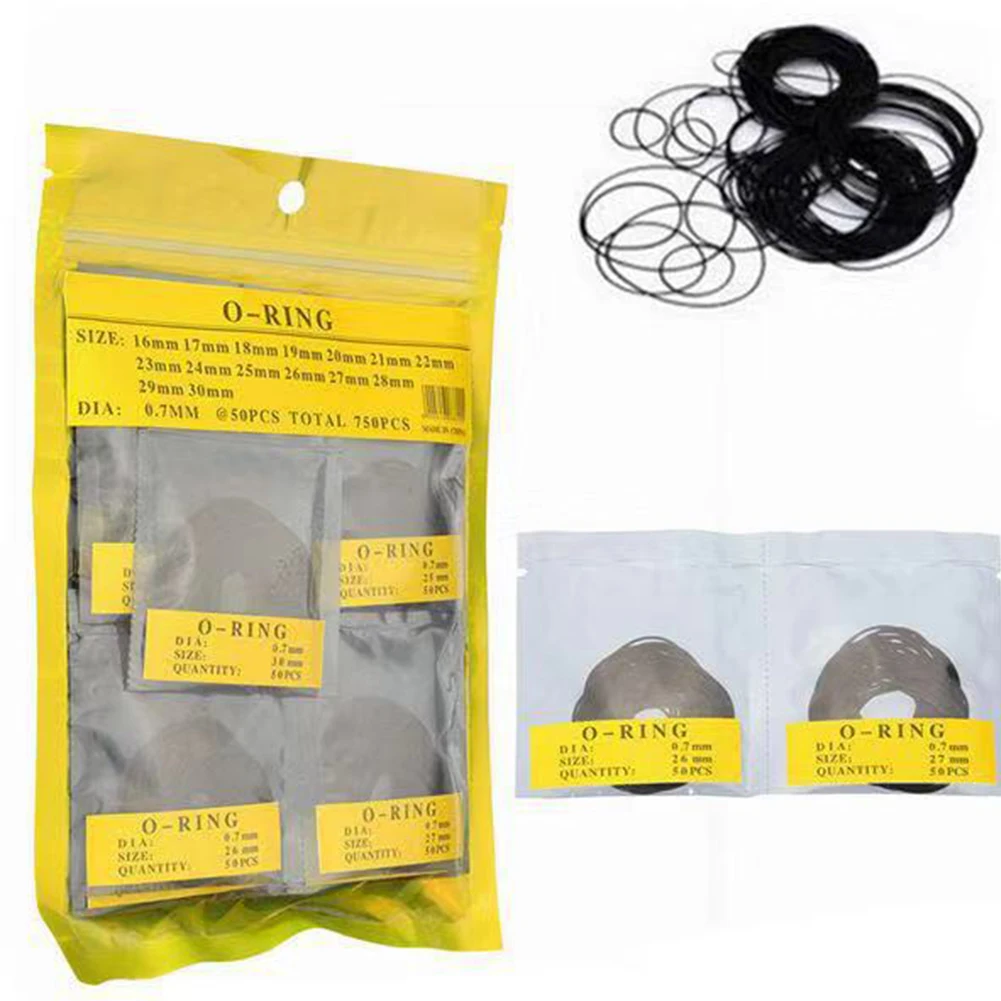 Waterproof Durable Practical Washer Replacement DIY O-Ring Rubber Seal Accessories Gasket Kit Round Watches Back Case