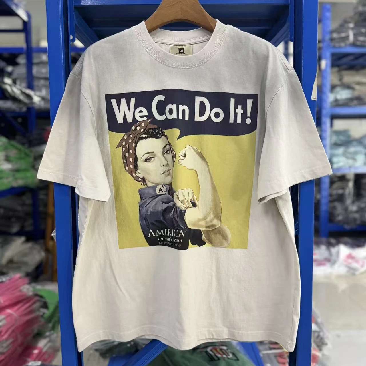 Vintage We Can Do It SAINT T Shirt Men Women Oversized Loose Tee Tops T-Shirt