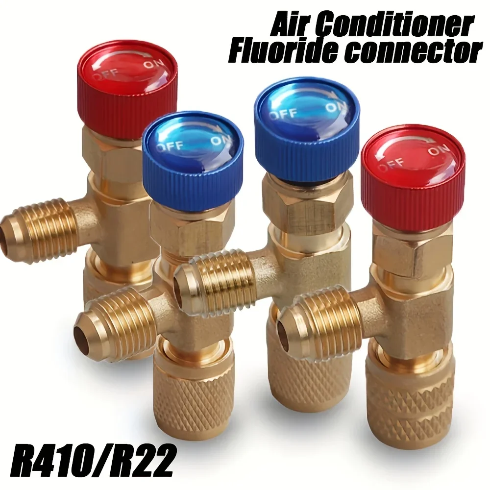 Liquid Safety Valve R410A R22 Air Conditioning Refrigerant Valve Tools 1/4 