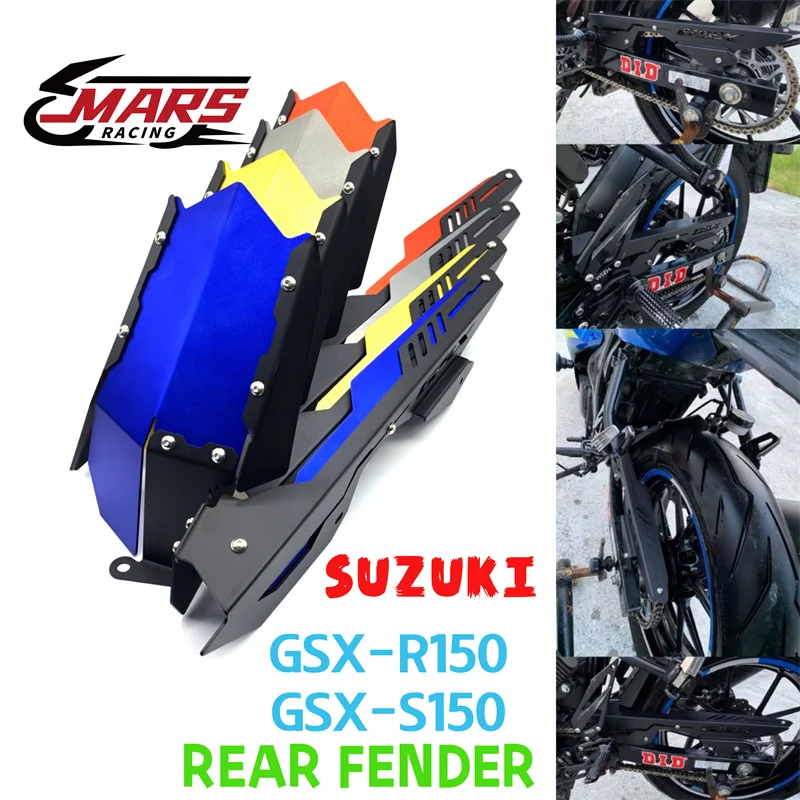 

Motorcycle Aluminum Rear Mudguard Fender Mud Dust Guard Mudflap Rear Fender For SUZUKI GSXR/S150 GSXR150 GSXS150 2017-2020