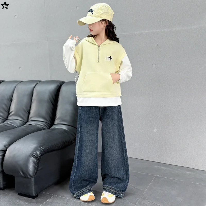 ragazze-della-scuola-autunno-outfit-bambini-ragazze-patchwork-felpa-con-cappuccio-ragazze-per-bambini-gamba-larga-jean-adolescente-ragazze-2-pezzi-set-casual