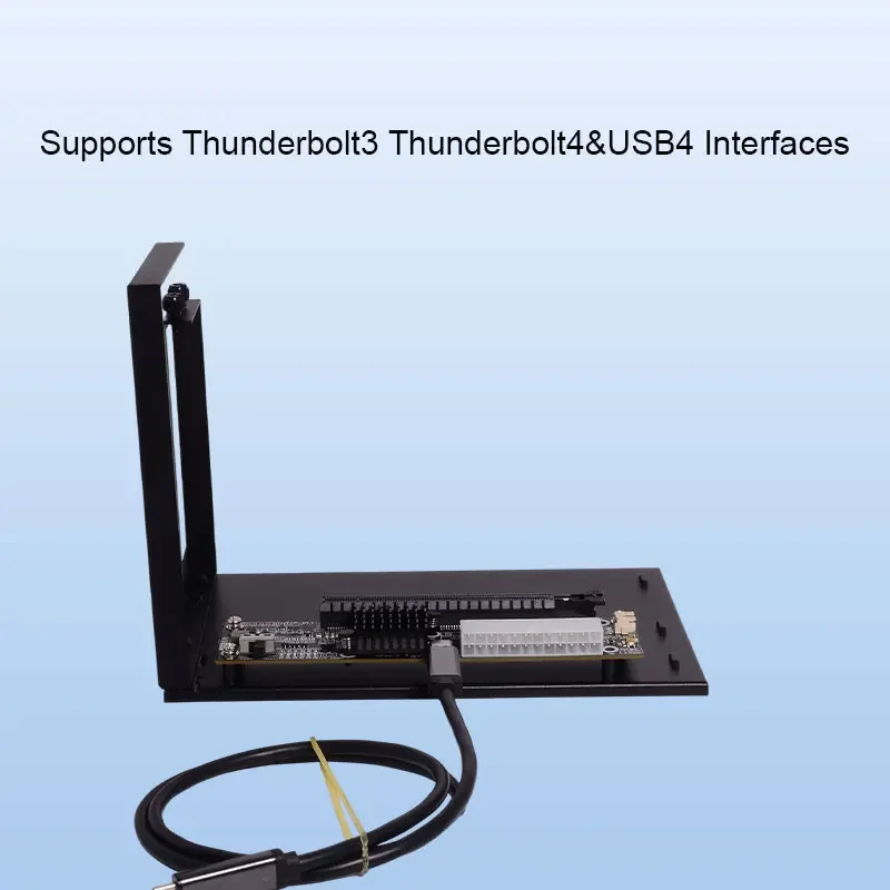 بطاقة رسومات الكمبيوتر المحمول ADT-LINK الخارجية مع قوس USB4 إلى PCIe 4.0x4 محطة إرساء متوافقة مع Thunderbolt 3/4 UT4G