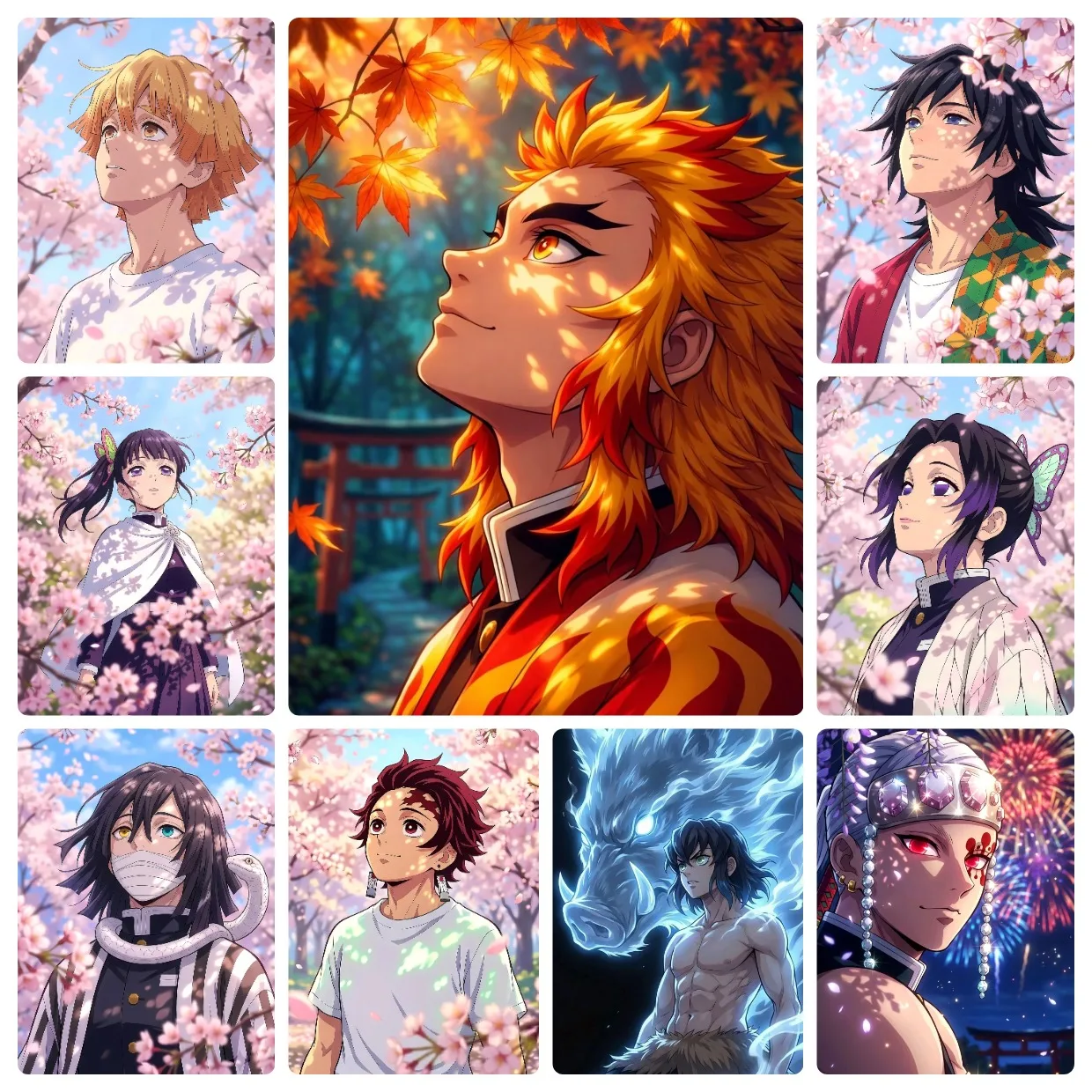 Demon Slayer Anime Character Jigsaw Puzzles 500/1000/1200/2000PCS Handmade Art Exquisite Home Decor Gift No Frame