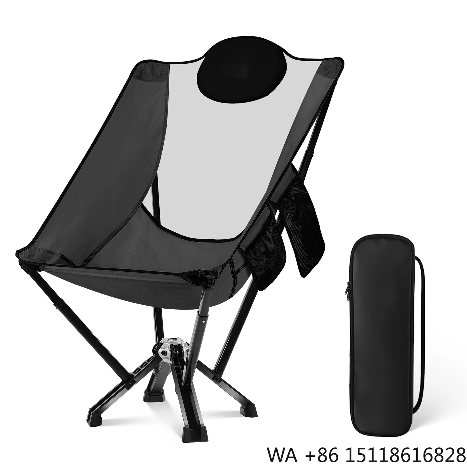 US Stock Portable Folding Camping Fishing Chair Lightweight Durable Compact  Chair for Hiking Picnics and Outdoor Activities