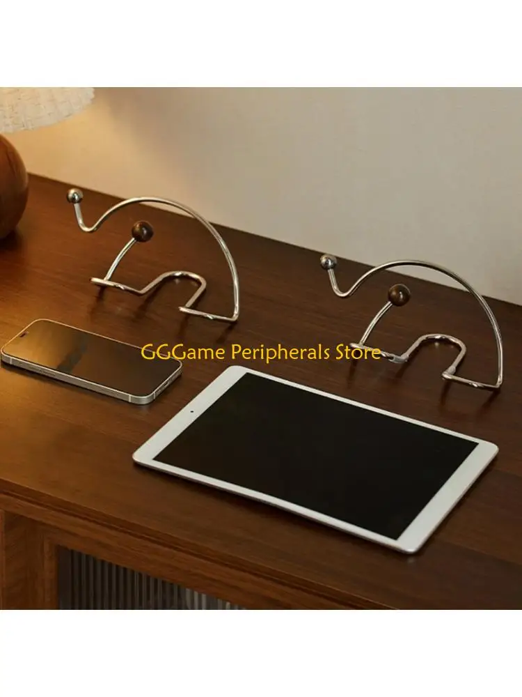 U55B Stainless Steel Phone Stand With Lovely Elephant Design Stable Tablet Support