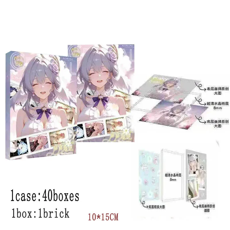 

Wholesales Goddess Story Collection Card A6 New Goddess Crystal Brick Various Styles Equisite Playing Game Cards Kids Gift