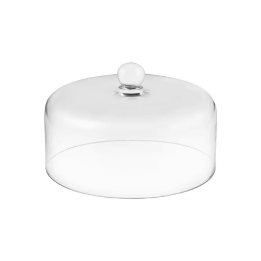 

9.6" Wide Handmade Sturdy Glass Cake Dome Cake Cover Lid for Cake Food and Display Glass Topper For Cake Plate And Cake Stand C