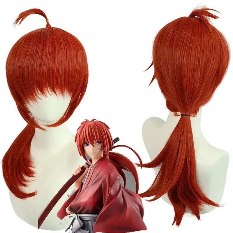 Anime Rurouni Kenshin Cosplay disfraz peluca Himura Kimono Haori Kendo traje Halloween Unisex uniforme clásico HV4717b;4.f'7;j,3'