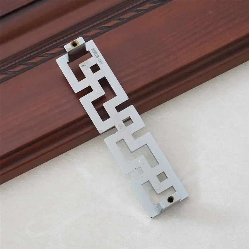 Maniglia per porta in argento comò tira maniglie manopole/maniglie per mobili in stile cinese manopola per maniglia armadio da cucina maniglia Bling