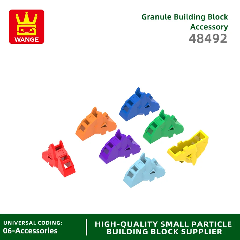 20 Pcs/lot NO.48492 Horse Hood Block Moc Color Accessories Compatible with Brick DIY Children's Toy Assembly Parts