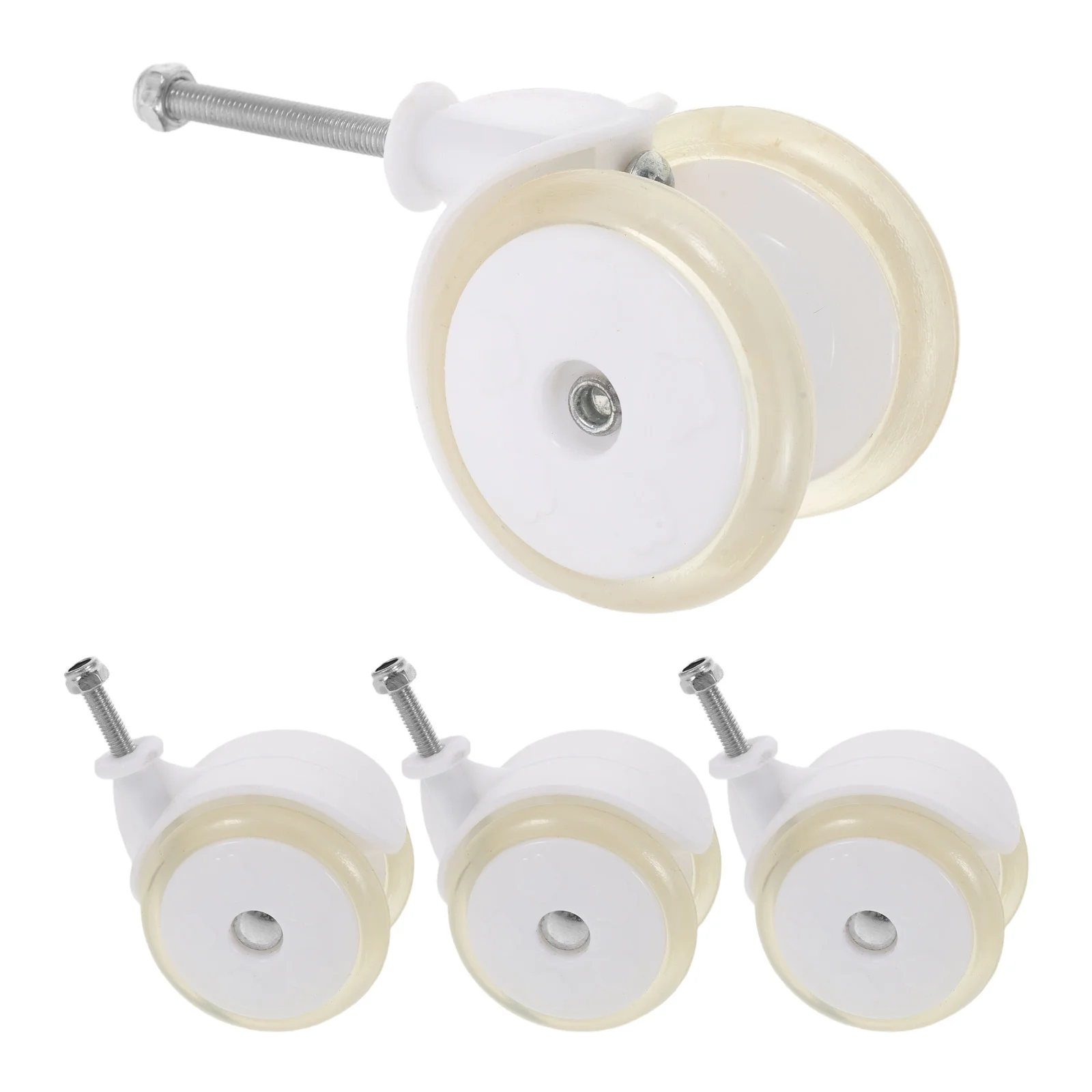 

4Pcs Baby Walker Silent PU No Noise Wheels Replacement Stroller Casters for Folding Child Learning Mobility Accessories