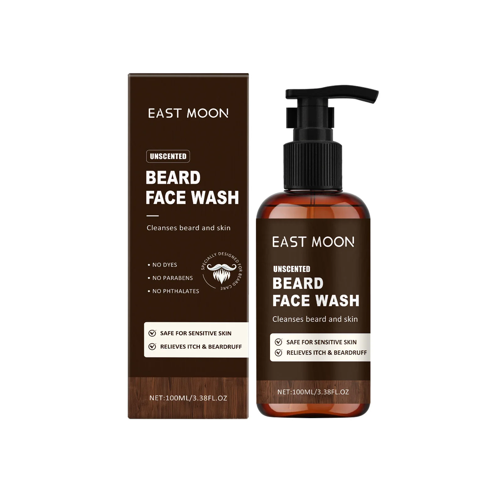 Beard Cleaning Facial Cleanser Soften Rough Beard Deep Cleansing Remove Dirt Gentle Nourishing No Irritating Facial Care Product