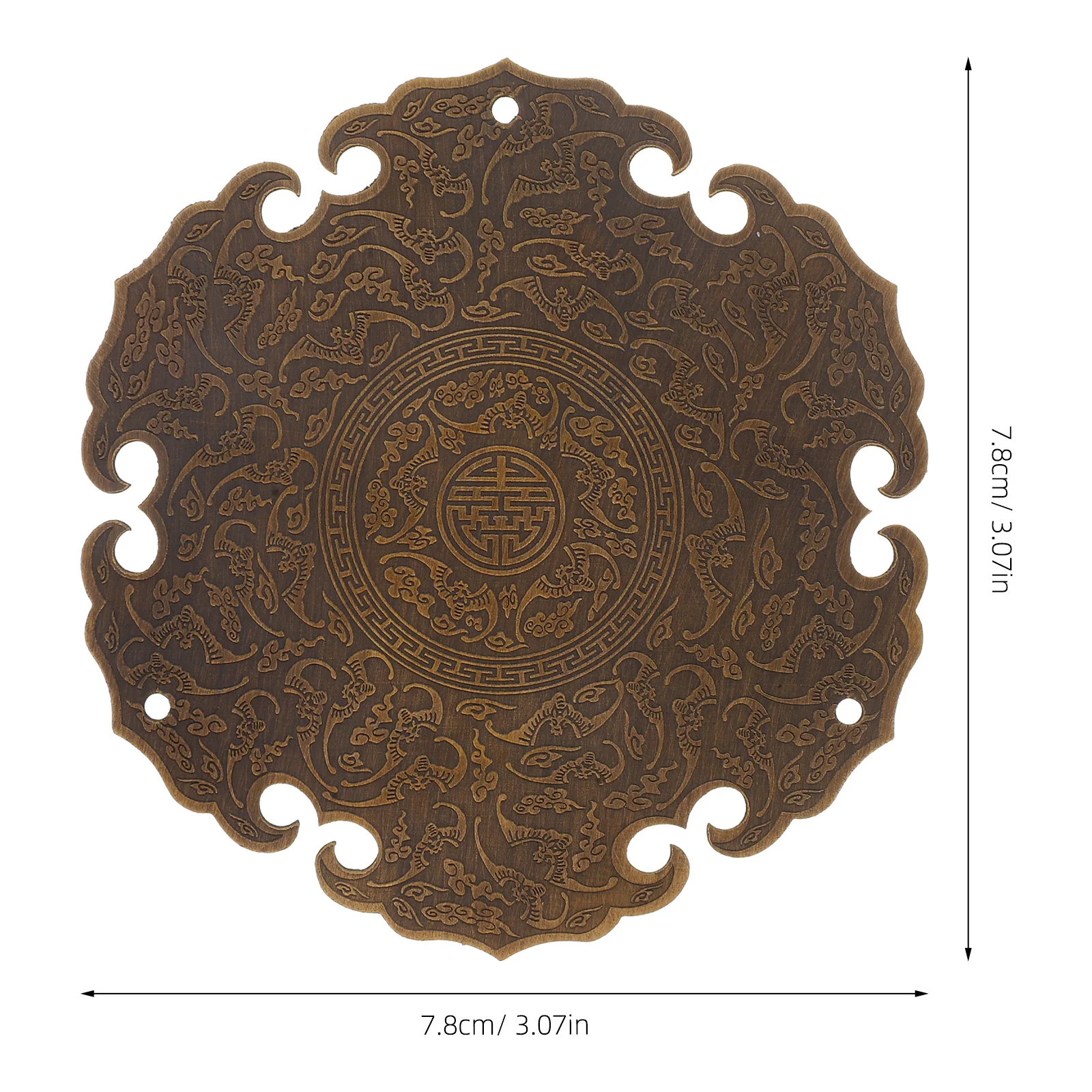 Style Copper Applique Vintage Metal Applique for Furniture Cabinet Retro Decorative Onlays Metal Crafts Appliques