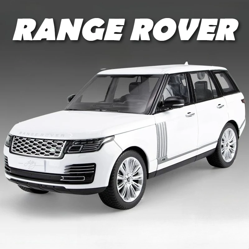 

1:18 Scale Car Model Land Range Rover 50th Toys Alloy Diecast Sound Light 6 Doors Opened Pull Back Simulation Vehicles Kid Gifts