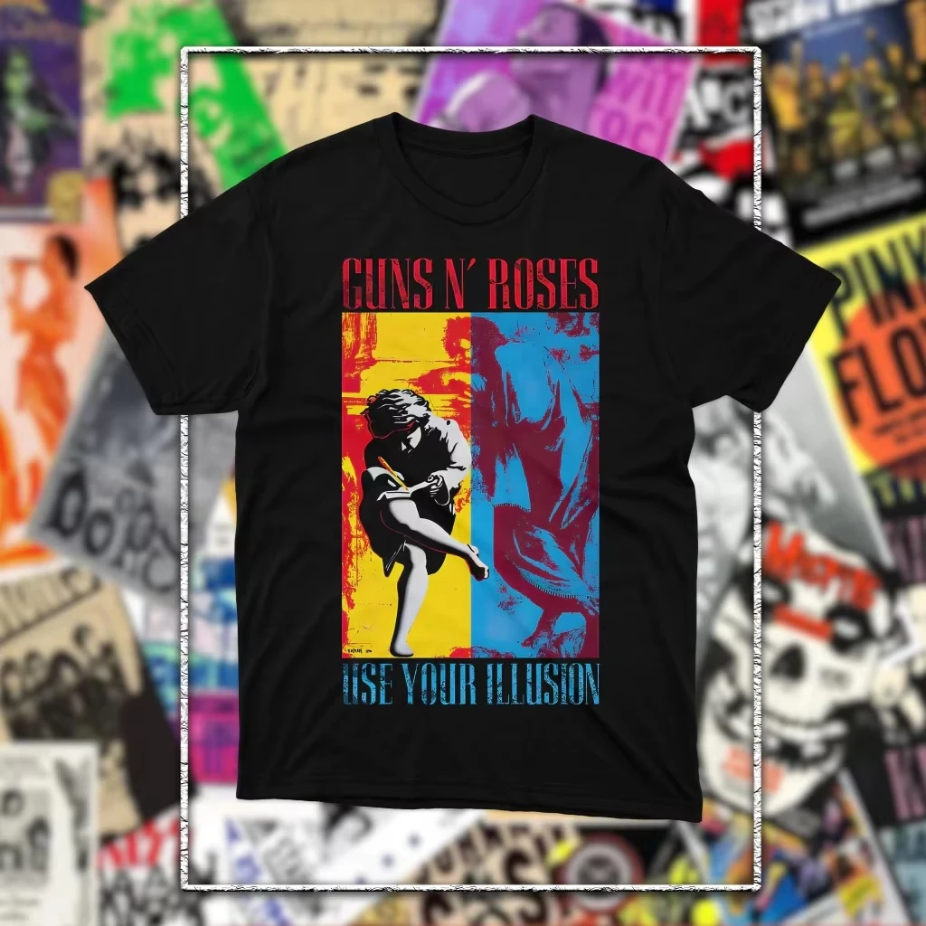 2026 Summer Guns N Roses GNR Band Vintage Men's T-Shirt Unisex O-Neck Cotton Short Sleeve Y2k Popular Fashion Tee for Fans