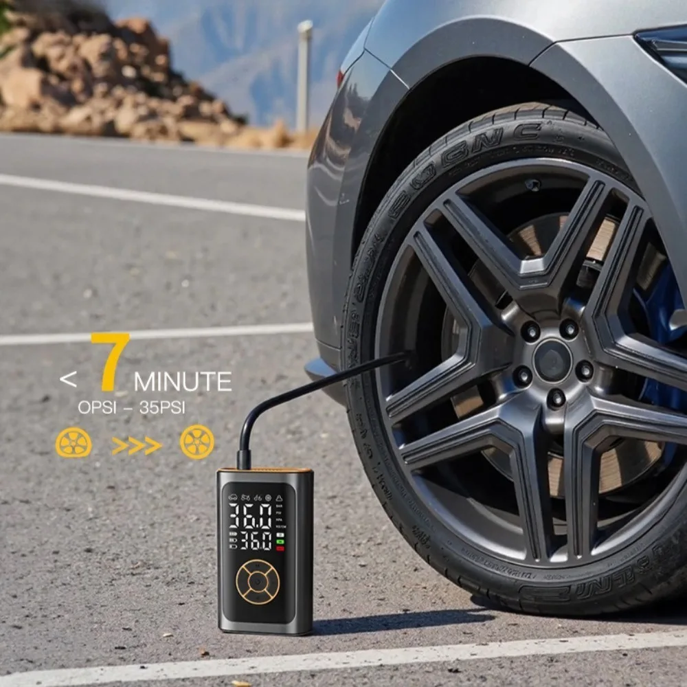 YINGBOOST 150PSI Car Air Pump Tire Inflator Digital Tire Pressure Tire Pump Air Compressor for Car, Motorcycle, Bike, Ball