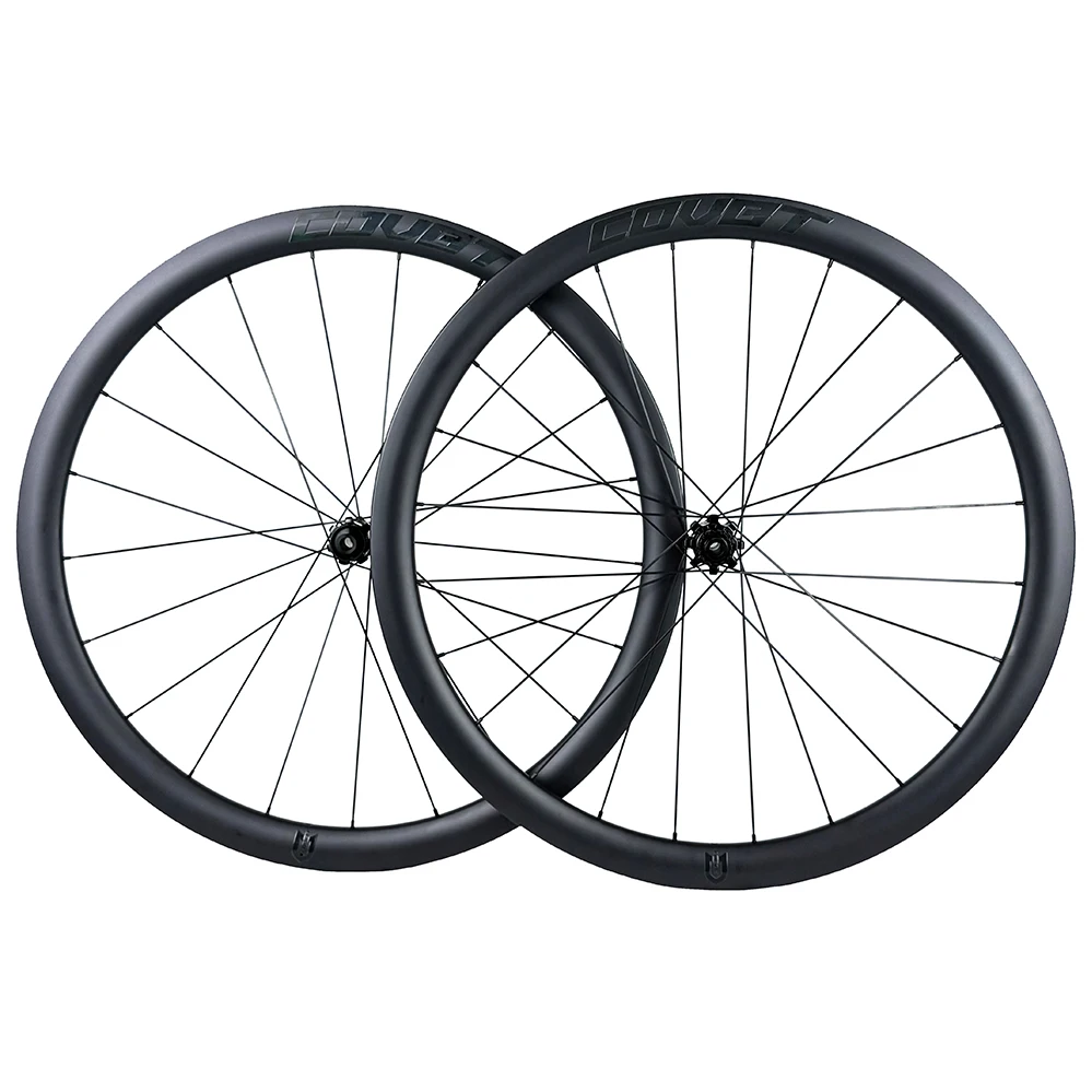 COVET New Carbon Wheels Road Bike Ultralight Wheelset 700c Racing Wheel Set Disc Brake Center Lock