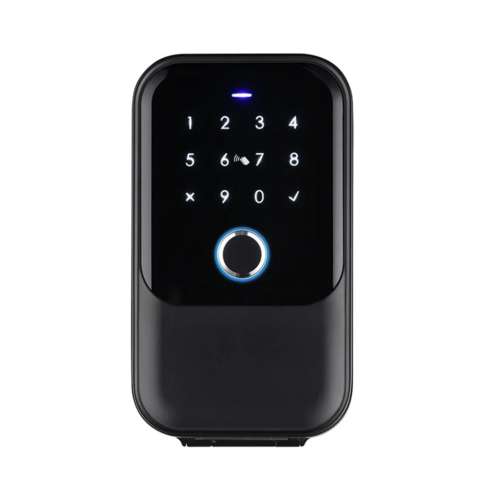 2025 Hot Style Waterproof Cover Safe Tuya Code Fingerprint Bluetooth Wifi Smart Key Box App Remote Wall Mount Combination Door L