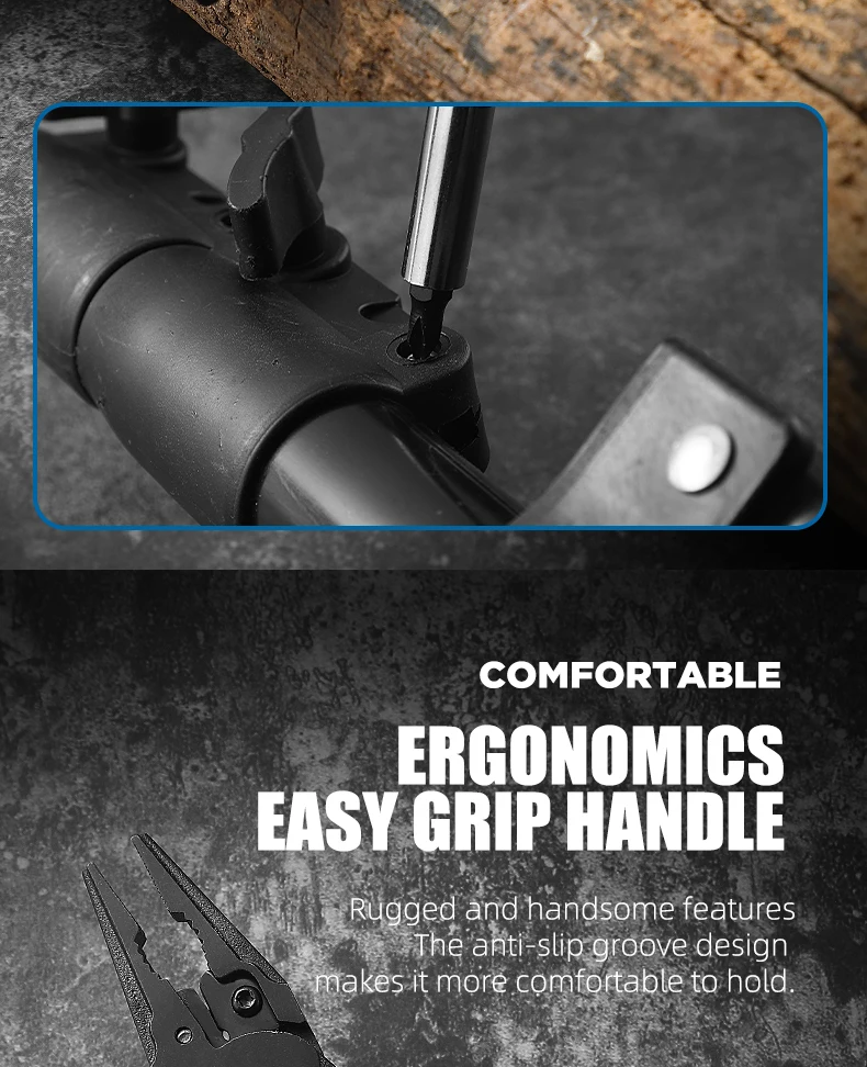 LETGOS Multitool Faltbare Zange Klappbare Schere mit Tasche Tägliche EDC-Ausrüstung Multifunktionale Werkzeuge für Camping, Überleben und Outdoor-Aktivitäten – Detail 14