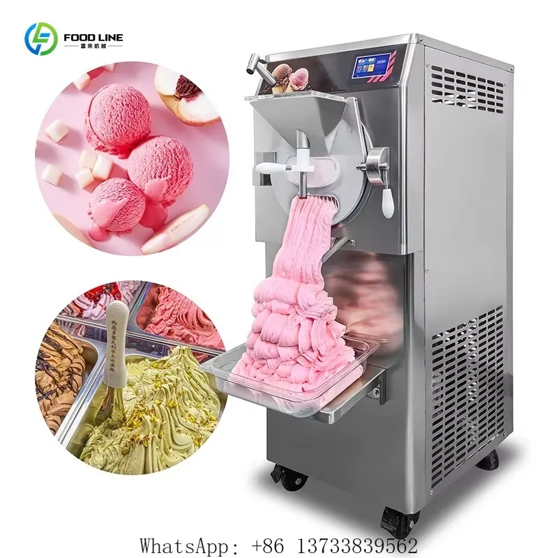 Customized Electric Hard Ice Cream Maker 45L/H Frozen Yogurt Machine For Commercial Use